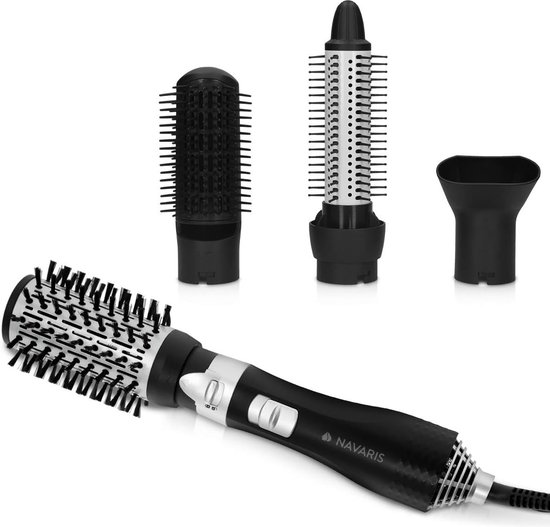 Hete Lucht Stylingborstel 700W Zwart/Zilver