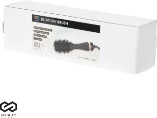 Infinity Goods 4-in-1 Föhnborstel Keramische Zwart/Goud 1200W