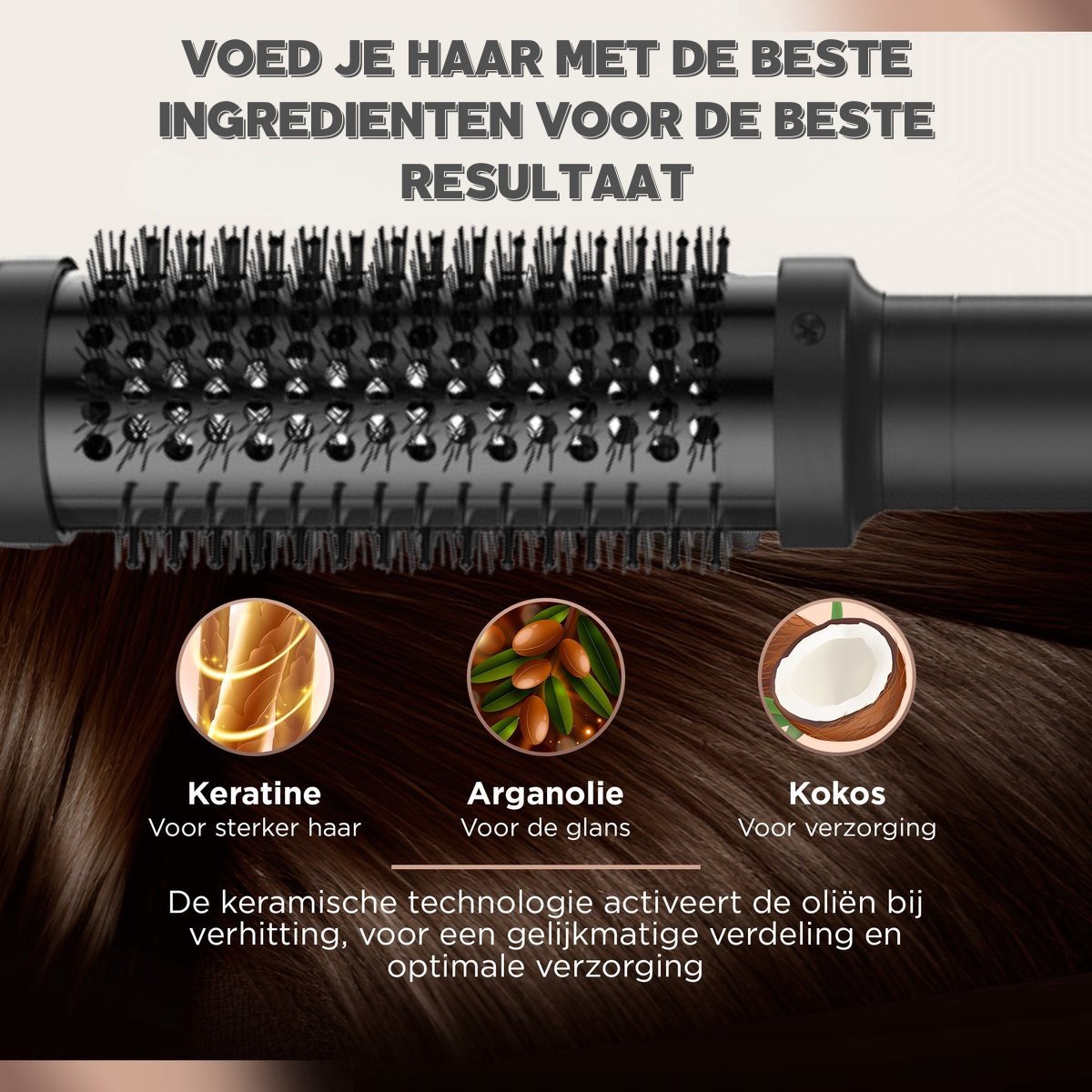 Itechy Hairstyler Keramische Warmteborstel 38 mm