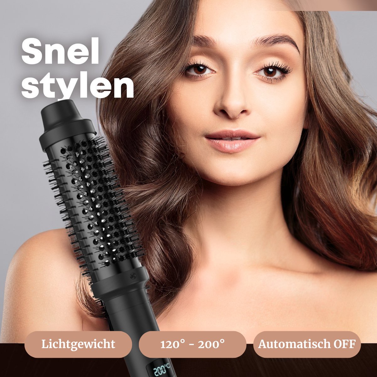 Itechy Hairstyler Keramische Warmteborstel 38 mm