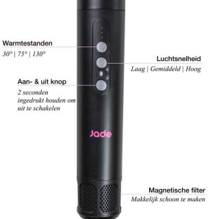 Wat vinden we goed aan de JadeOfficial Jade's Secret Airstyler Midnight