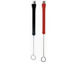 Jazz drum borstels 2 stuks 32 cm zwart rood