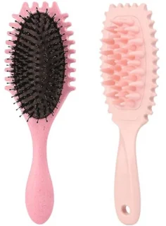 Krulborstel en hoofdhuidmassager