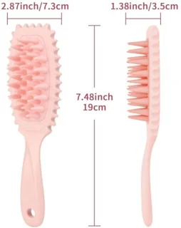 Krulborstel en hoofdhuidmassager