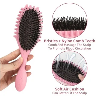 Krulborstel en hoofdhuidmassager