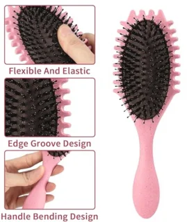 Krulborstel en hoofdhuidmassager