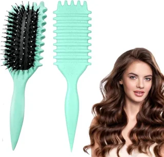 Krulborstel - Groen - 3-in-1 stylingborstel