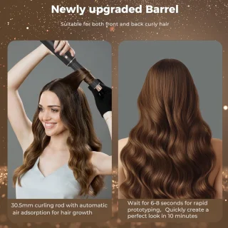 Krultang 5-in-1 multistyler zwart/goud