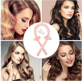 Krultape schuimrollers (roze)