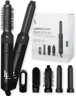 Largolash 5-in-1 Fohnborstel Multistyler Zwart