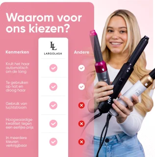 Largolash 5-in-1 Multistyler 2.5 Roze