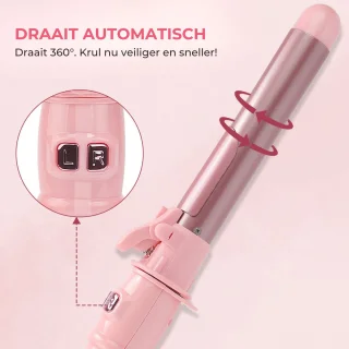 Largolash Automatische Krultang 28 mm Girly Pink