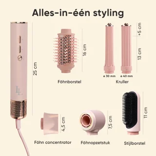 Largolash Pro Airstyler 6-in-1 Föhnborstel Krultang Pro versie 2024