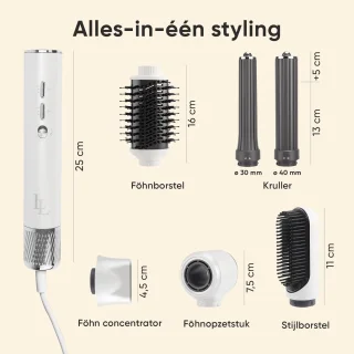 Largolash Pro Airstyler 6-in-1 Föhnborstel Krultang