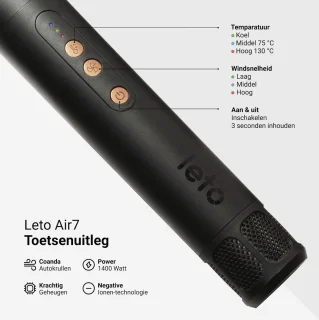 Leto® Air7 Airstyler 8-in-1 Multistyler Hairwrap
