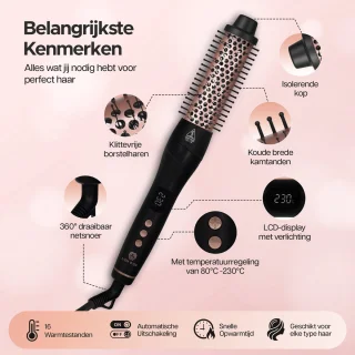 Lion D'or Thermal Brush Pro Warmteborstel 25mm & 38mm