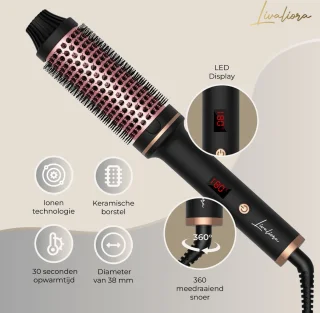Livaliora Thermal Brush 38 mm Keramische Warmteborstel