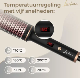 Livaliora Thermal Brush 38 mm Keramische Warmteborstel