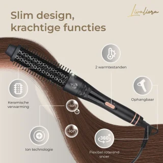 Livaliora Thermal Brush 38 mm keramische warmteborstel