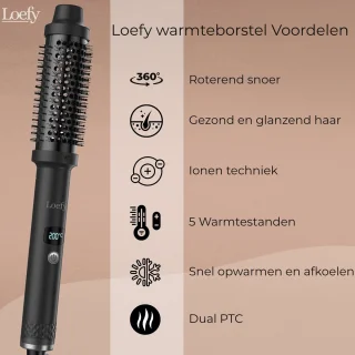 Loefy Warmteborstel 38mm Keramisch