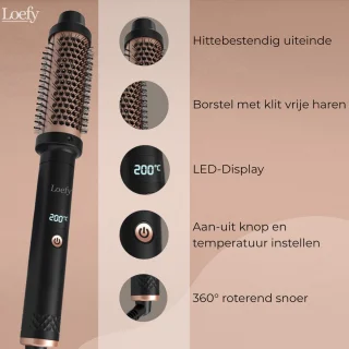 Loefy Warmteborstel 38mm Keramisch