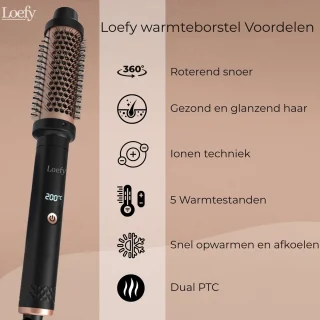 Loefy Warmteborstel 38mm Keramisch