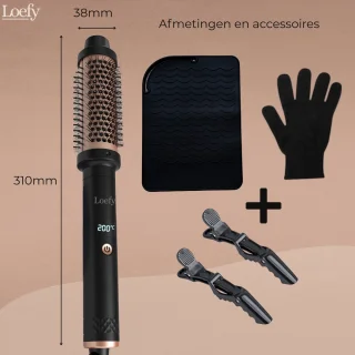 Loefy Warmteborstel 38mm Keramisch