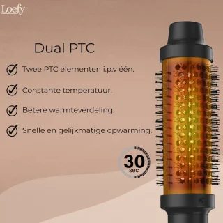 Loefy Warmteborstel 38mm Keramisch