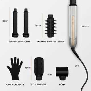 MAE® Airstyler II 5-in-1 Hairwrap Zilver