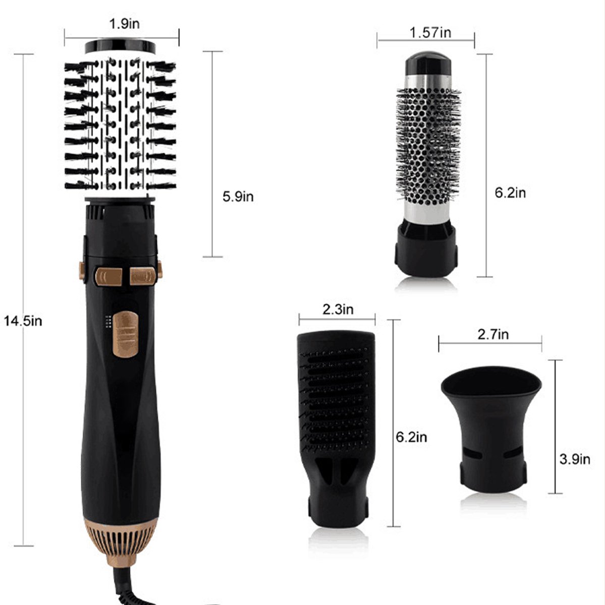 Wat vinden we goed aan de Magic Brush 4-in-1 Föhnborstel Multistyler