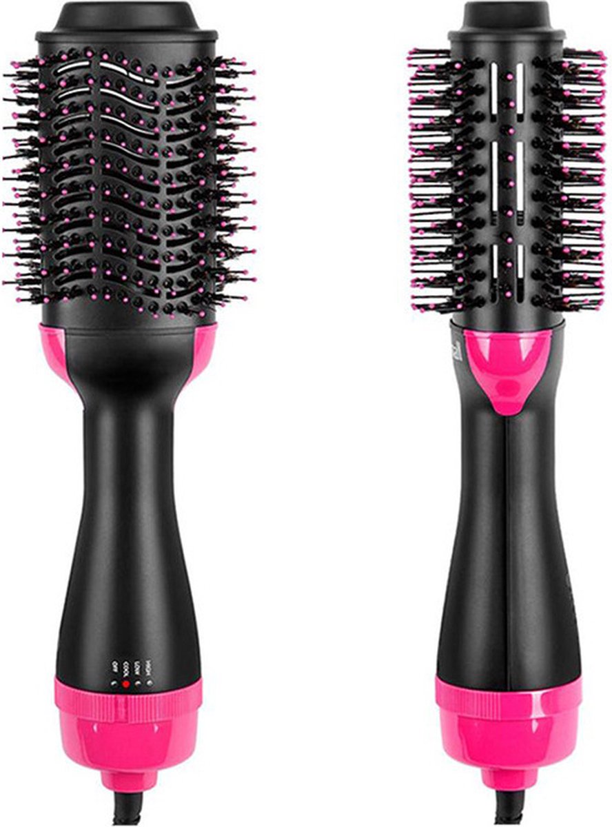 De Magic Brush Fohnborstel 1000W Zwart/Roze in één oogopslag
