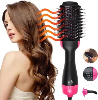 Magic Brush Fohnborstel 1000W Zwart/Roze