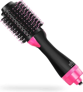 Magic Hair-Brush 3-in-1 Föhnborstel Roze/Zwart