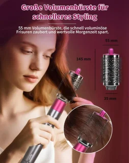 MKSS Luxe Ronde Volumeborstel Opzetstuk Multistyler Zwart