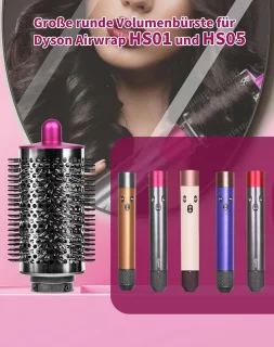 MKSS Luxe Ronde Volumeborstel Opzetstuk Multistyler Zwart
