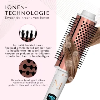 Moonie’s Volume Brush Föhnborstel met 3 Opzetstukken
