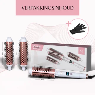 Moonie’s Volume Brush Föhnborstel met 3 Opzetstukken