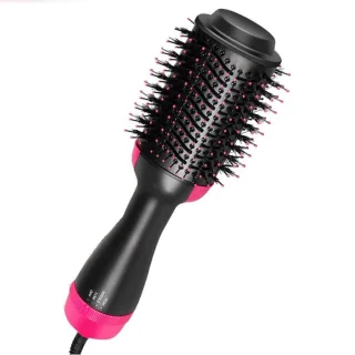 Multistyler 3-in-1 Zwart/Roze - Föhnborstel, Krultang & Stijltang