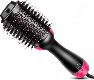 Multistyler 3-in-1 Zwart/Roze - Föhnborstel, Krultang & Stijltang