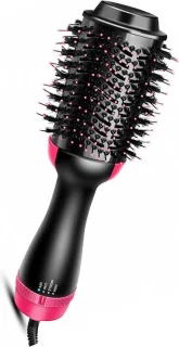 Multistyler 3-in-1 Zwart/Roze - Föhnborstel, Krultang & Stijltang