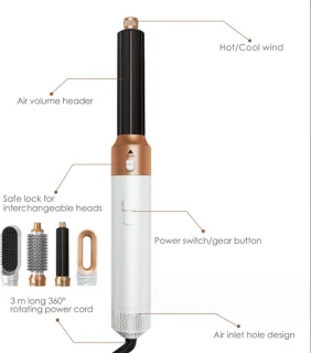 Multistyler 5-in-1 Haarföhn met 5 Opzetstukken
