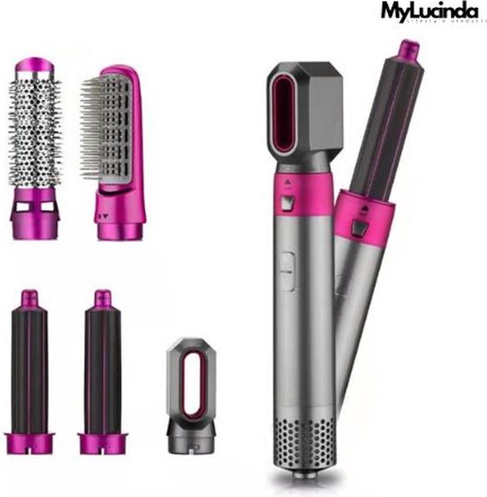 MyLucinda® 5-in-1 Haarstyler Föhn Krultang Stijltang Borstel review