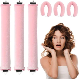 Nachtkrulrollen 3 stuks - Roze