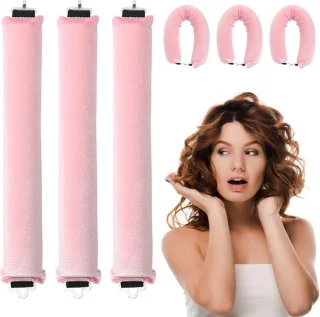 Nachtkrulrollen 3 stuks - Roze