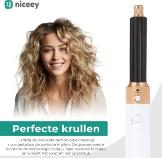 Niceey 5-in-1 Föhnborstel Set 2025 Wit
