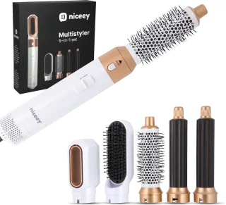 Niceey 5-in-1 Föhnborstel Set 2025 Wit