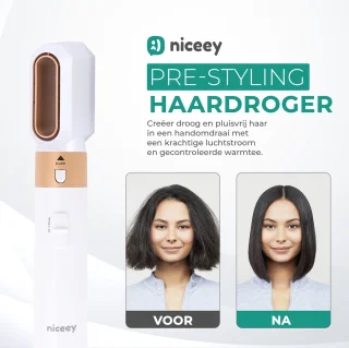 Niceey 5-in-1 Föhnborstel Set 2025 Wit