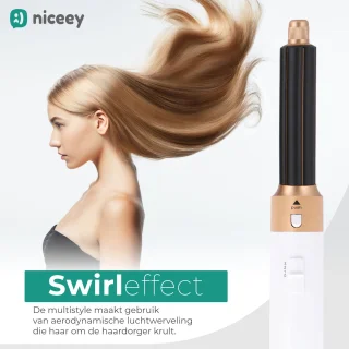 Niceey 5-in-1 Föhnborstel Set 2025 Wit