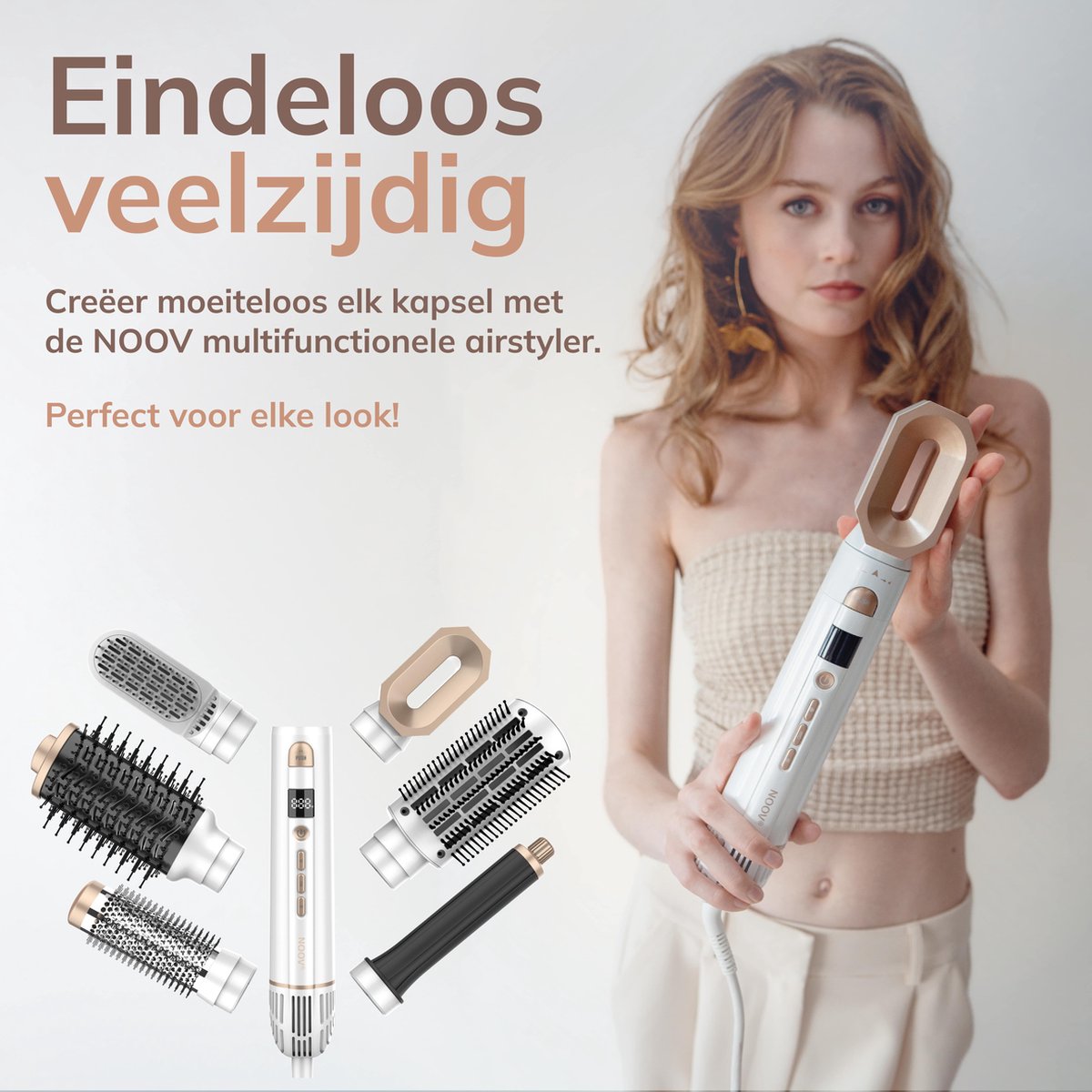 Wat vinden we goed aan de NOOV Multi Airstyler 7-in-1 Multistyler