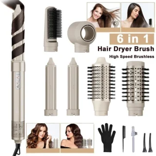Norvia 6-in-1 Fohnborstel Haarstyler